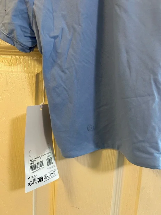 NWT lululemon ultra soft nulu wundermost crewneck crop Size XL blue - Picture 4 of 5